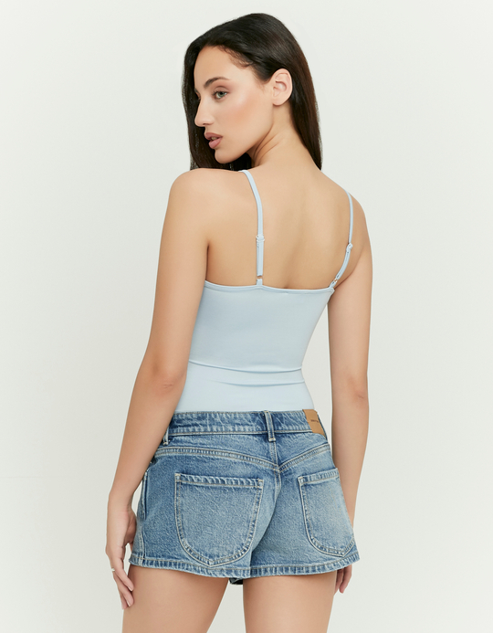 TALLY WEiJL, Blue Basic Bodysuit for Women