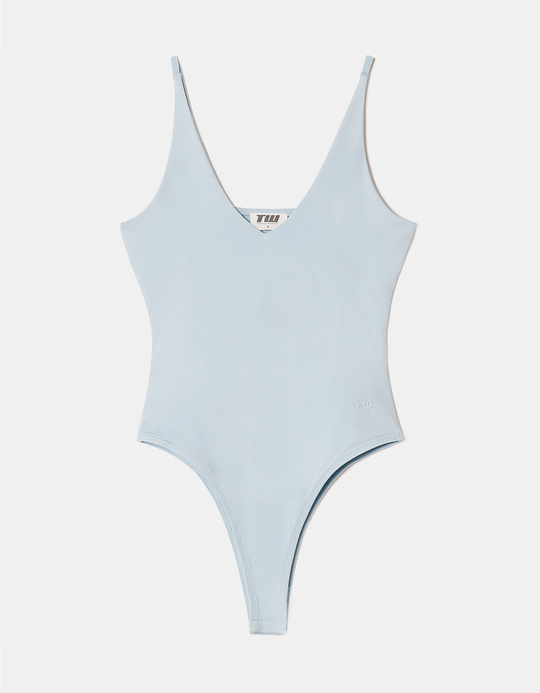 TALLY WEiJL, Blue Basic Bodysuit for Women