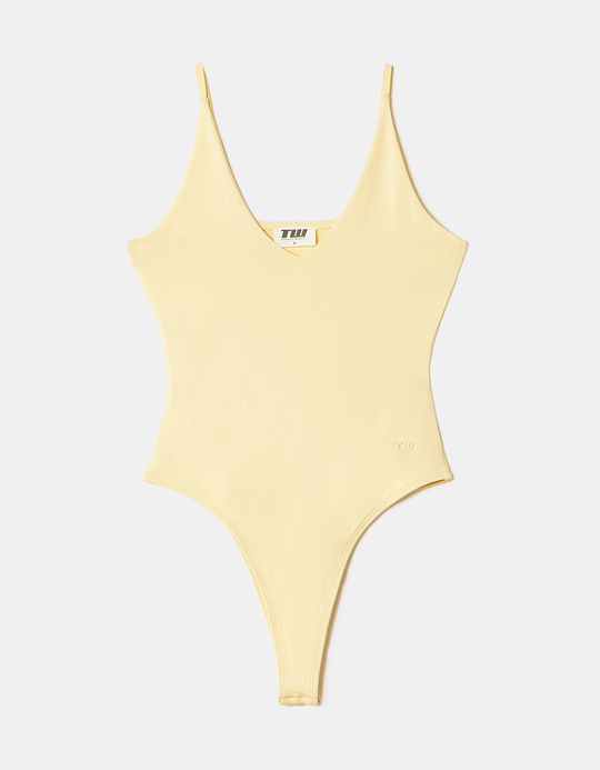 TALLY WEiJL, Yellow Basic Bodysuit for Women