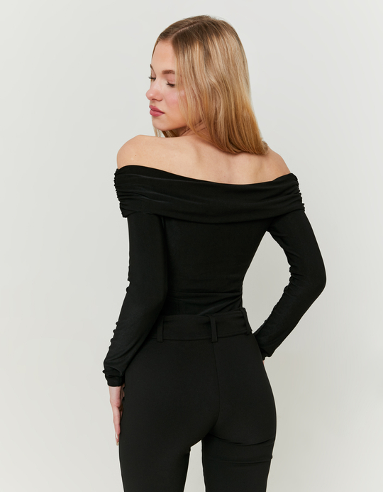 TALLY WEiJL, Schwarzer Off-Shoulder-Bodysuit for Women