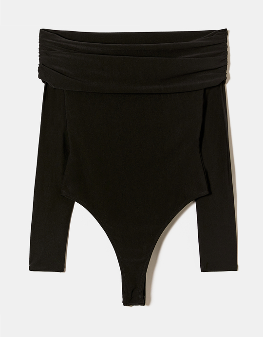 TALLY WEiJL, Schwarzer Off-Shoulder-Bodysuit for Women