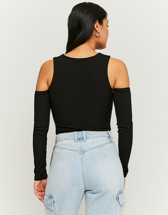 TALLY WEiJL, Schwarzer ärmelloser Body mit Cut Out for Women