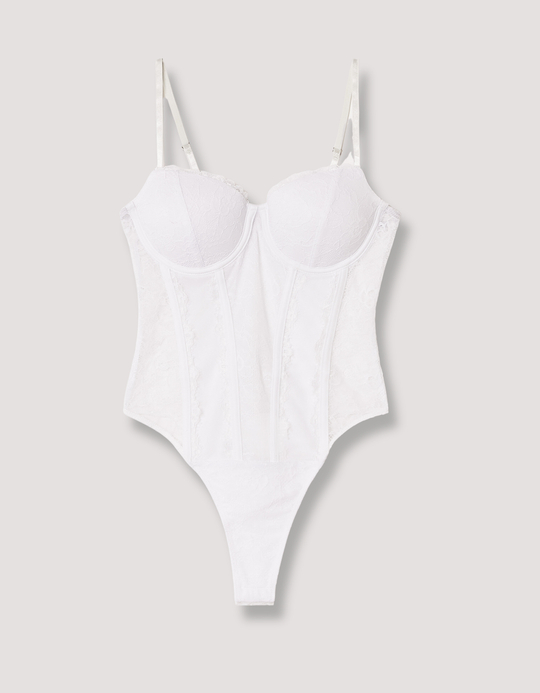 TALLY WEiJL, Weißer Spitzen Body for Women