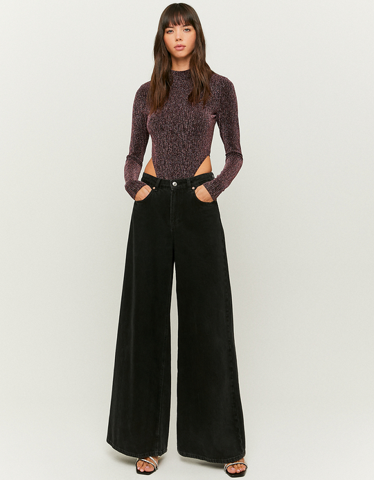 TALLY WEiJL, Langärmliger Body aus Lurex for Women