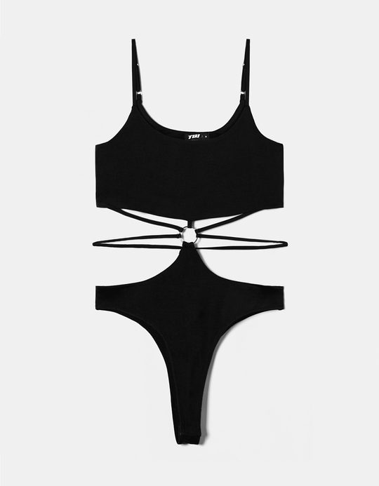 TALLY WEiJL, Czarne body imprezowe for Women