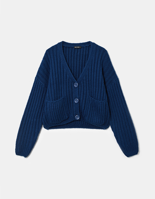 TALLY WEiJL, Cardigan en Maille Épaisse Bleu for Women