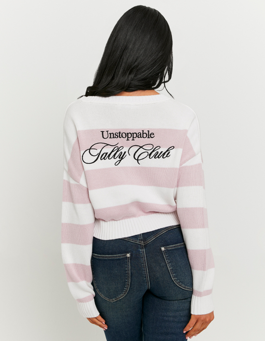 TALLY WEiJL, Cardigan Rayé Rose for Women