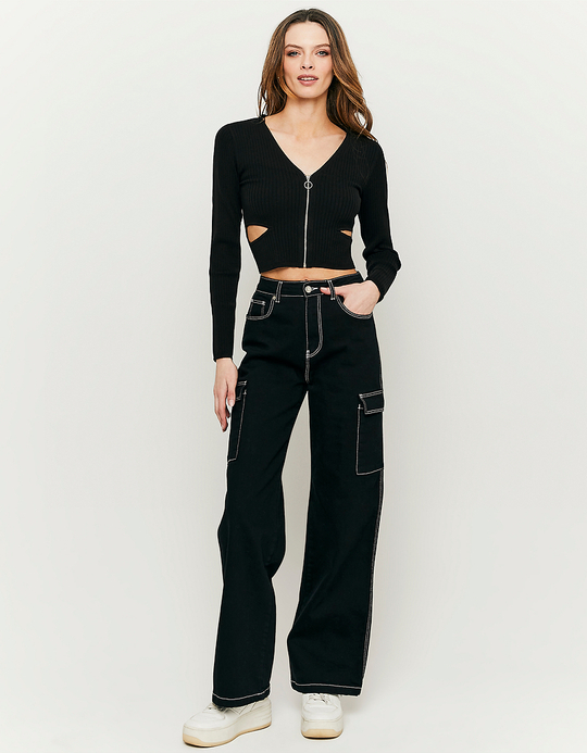 TALLY WEiJL, Top noir en maille for Women