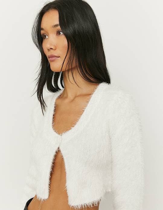 TALLY WEiJL, Weißer kurzer Cardigan for Women