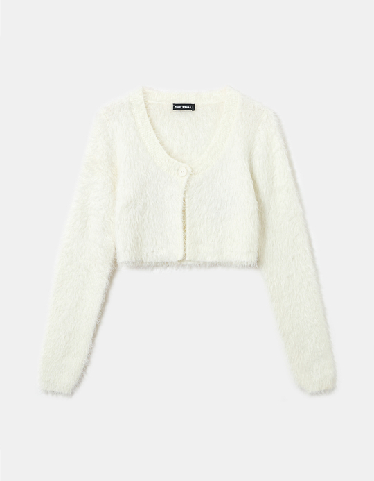 TALLY WEiJL, Weißer kurzer Cardigan for Women