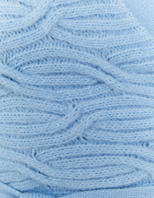 TALLY WEiJL, Cardigan Maille Torsadée Bleu for Women