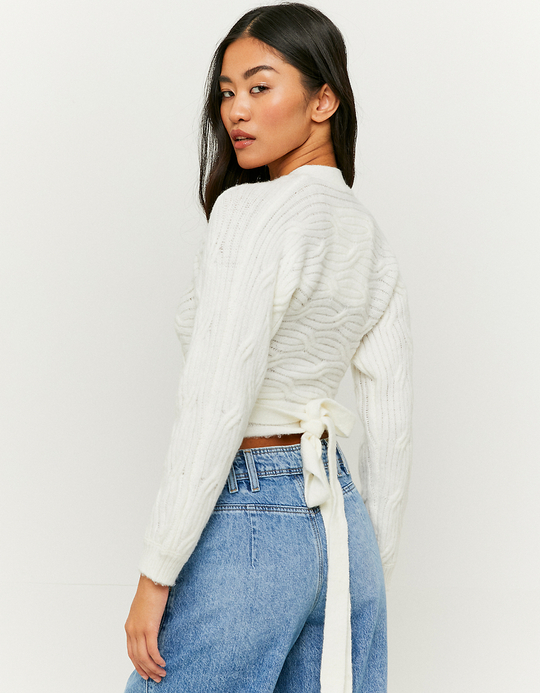 TALLY WEiJL, Weißer Cardigan mit Schlitz for Women