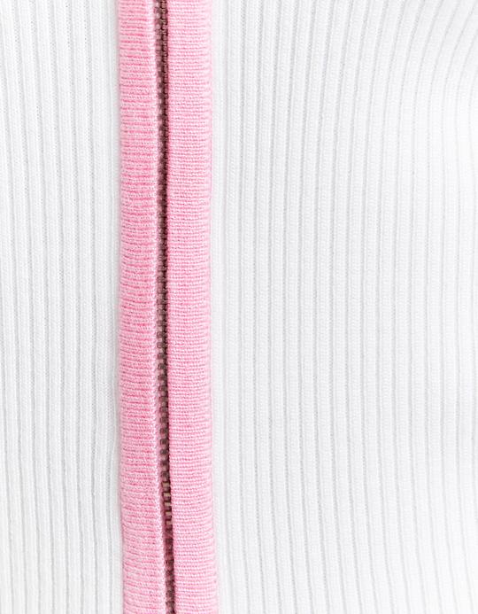 TALLY WEiJL, Gestreifter kurzer Cardigan mit Polo-Kragen for Women