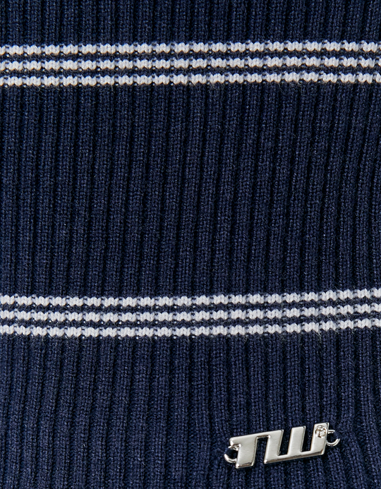 TALLY WEiJL, Blue Striped Knit Cardigan for Women