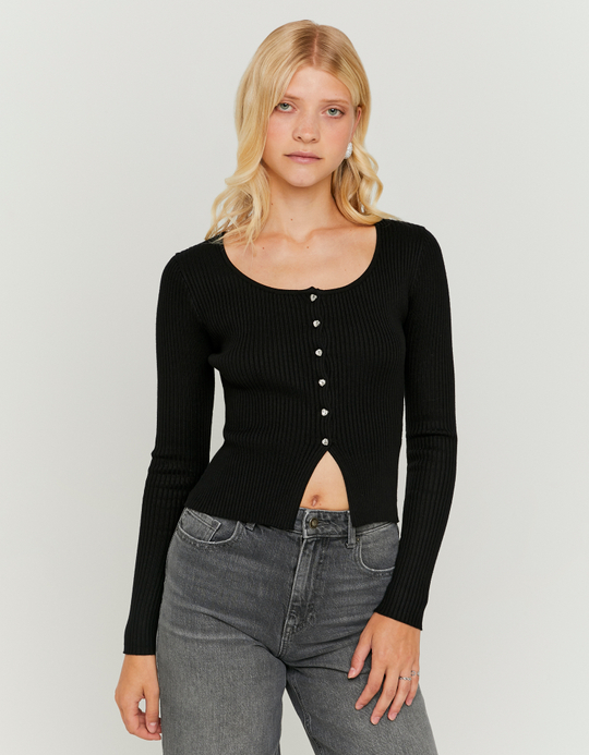 TALLY WEiJL, Black Knitted Cardigan for Women