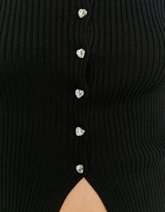 TALLY WEiJL, Cardigan Nero in Maglia for Women