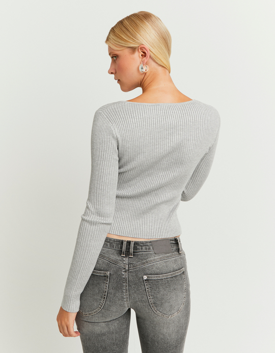 TALLY WEiJL, Grey Knitted Cardigan for Women