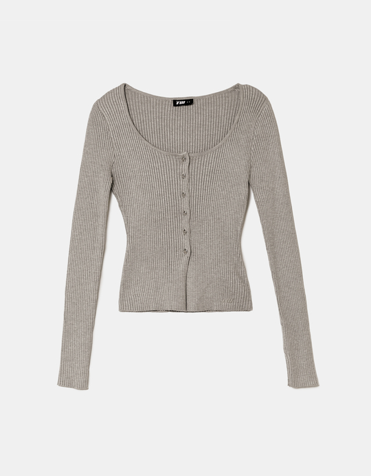 TALLY WEiJL, Grey Knitted Cardigan for Women