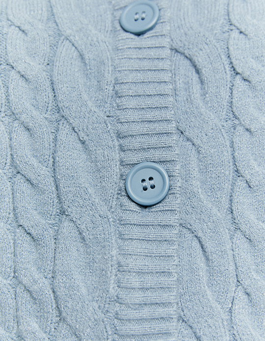TALLY WEiJL, Blue Buttoned Cable knit Cardigan for Women