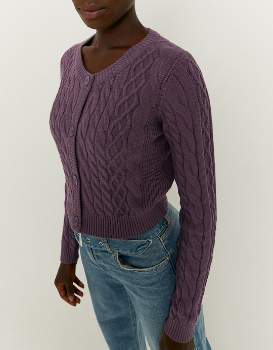 TALLY WEiJL, Violetter Cardigan mit Knöpfen for Women