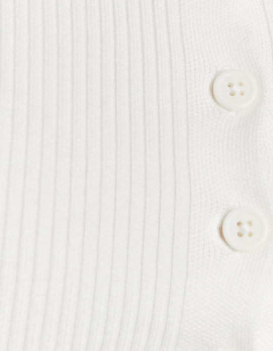 TALLY WEiJL, Off-White Crop Cardigan for Women