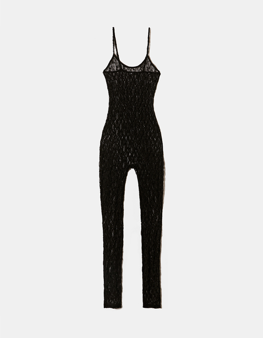 TALLY WEiJL, Schwarzer Long Basic Jumpsuit for Women