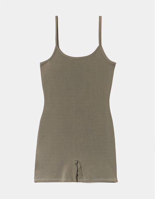 TALLY WEiJL, Grey Basic Mini Jumpsuit for Women
