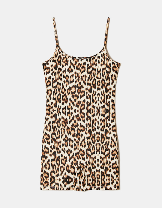 TALLY WEiJL, Kurzer Jumpsuit mit Leo-Print for Women