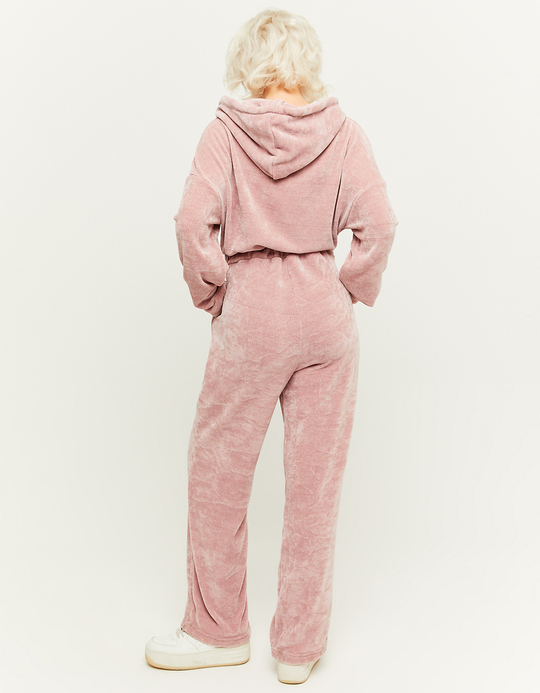 TALLY WEiJL, Tuta Lunga Sportiva In Ciniglia Rosa for Women