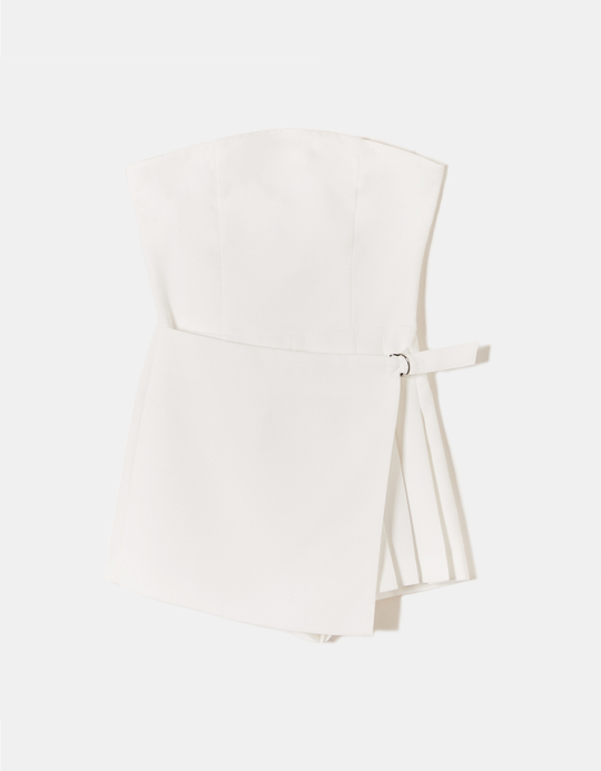 TALLY WEiJL, Combinaison Blanche courte avec Jupe-Short for Women