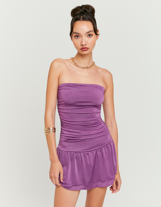 TALLY WEiJL, Lila Mini Jumpsuit mit Rüschen for Women