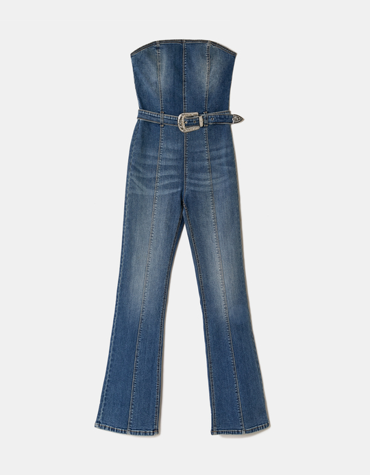 TALLY WEiJL, Blue Denim Jumpsuit for Women