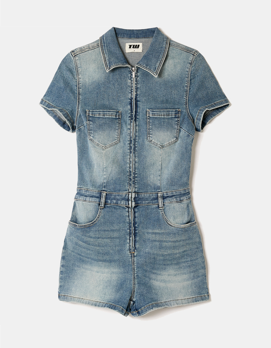 TALLY WEiJL, Salopette in Denim Blu for Women