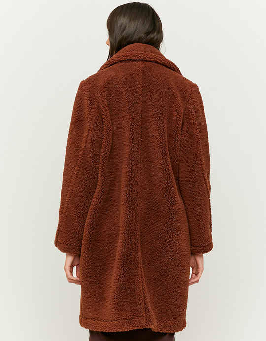 TALLY WEiJL, Brown Faux Fur Coat for Women