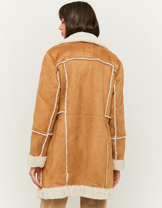 TALLY WEiJL, Brauner Mantel aus Kunstfell for Women
