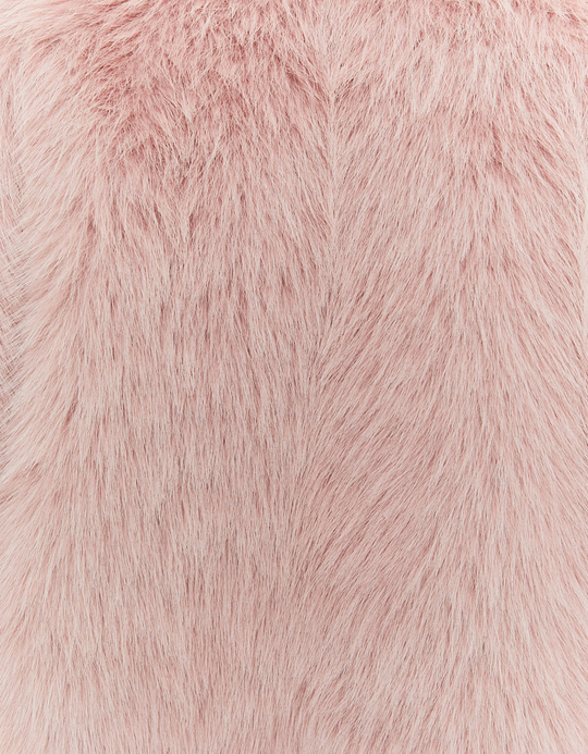 TALLY WEiJL, Pink Faux Fur Long Coat for Women