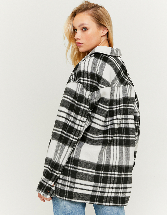 TALLY WEiJL, Long Checked Shacket for Women