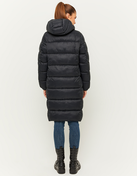 TALLY WEiJL, Schwarze gesteppte Jacke mit abnehmbarer Kapuze for Women