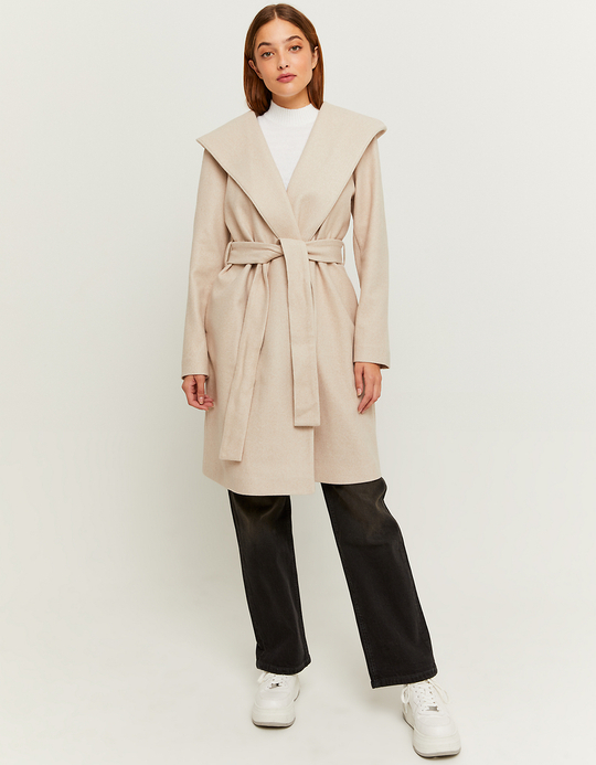TALLY WEiJL, Beige Coat With Belt for Women