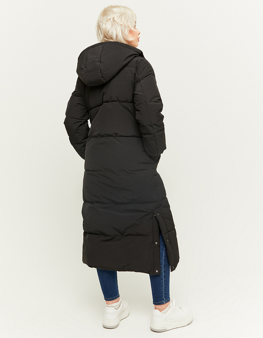 TALLY WEiJL, Schwarzer langer schwerer gepolsterter Wintermantel for Women