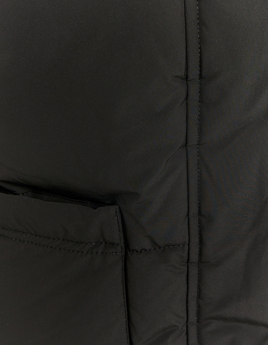 TALLY WEiJL, Black Long Heavy Padded Winter Coat for Women