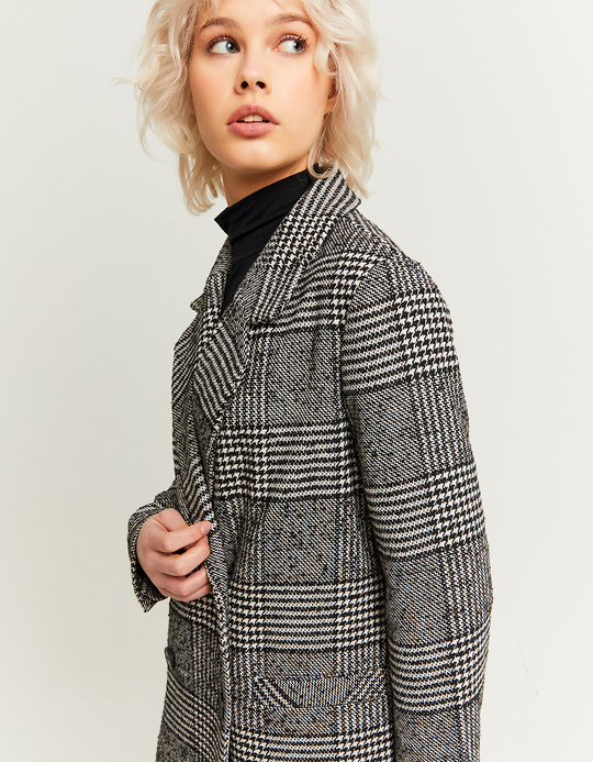 TALLY WEiJL, Langer karierter Mantel aus Kunstwolle for Women