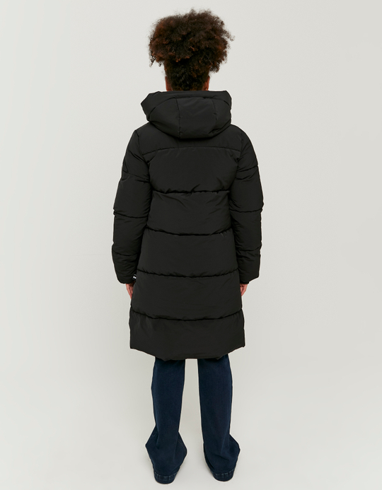 TALLY WEiJL, Langer schwarzer Mantel mit Polster for Women