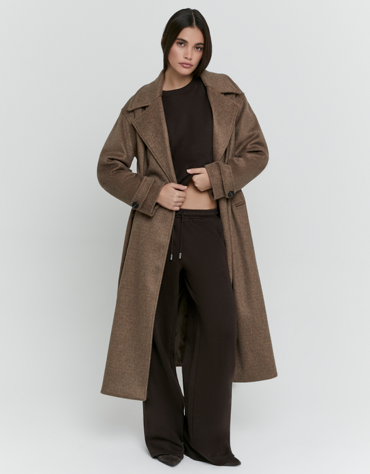 TALLY WEiJL, Brown Long Coat for Women