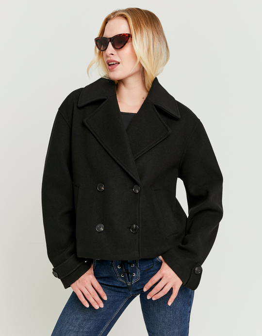 TALLY WEiJL, Schwarze Jacke mit Knöpfen for Women