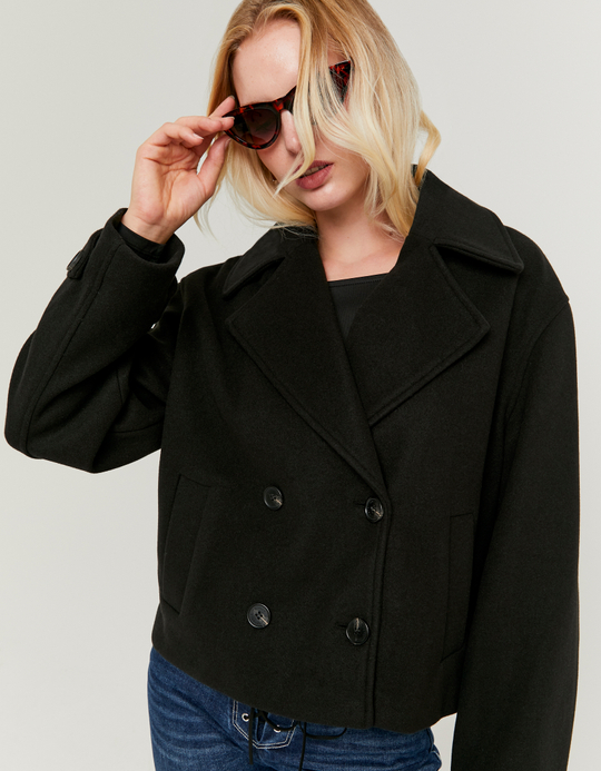 TALLY WEiJL, Schwarze Jacke mit Knöpfen for Women