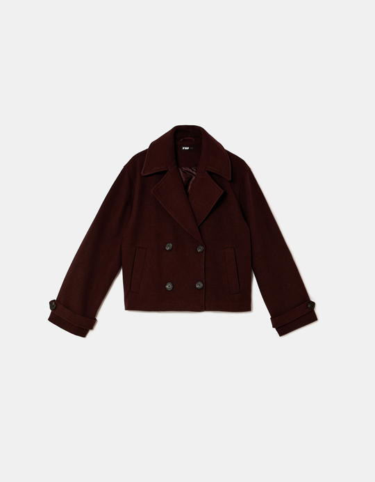 TALLY WEiJL, Burgundy Buttoned Jacket for Women