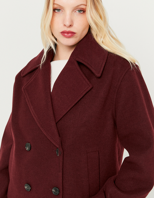 TALLY WEiJL, Burgundy Buttoned Jacket for Women