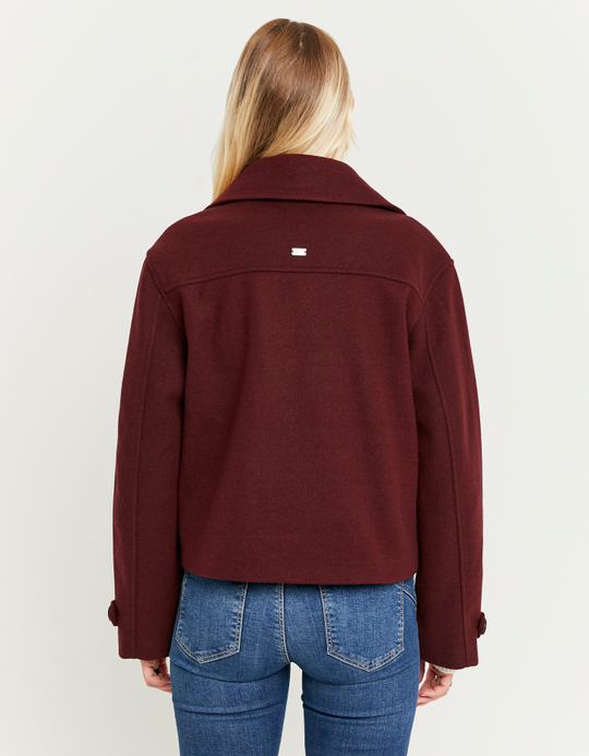 TALLY WEiJL, Burgundy Buttoned Jacket for Women