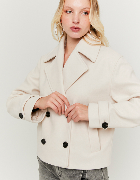 TALLY WEiJL, White Buttoned Jacket for Women